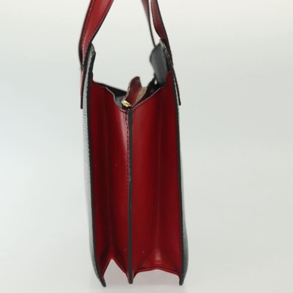 LOUIS VUITTON Epi Bicolor Varenne Hand Bag Black Red M52387 LV Auth 139124 - Picture 4 of 16